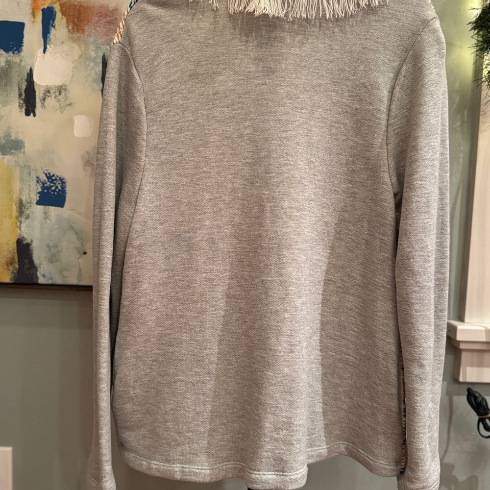 Dolan Anthropologie Left Coast light fleece and knit sweater Women’s Large. - Picture 6 of 8